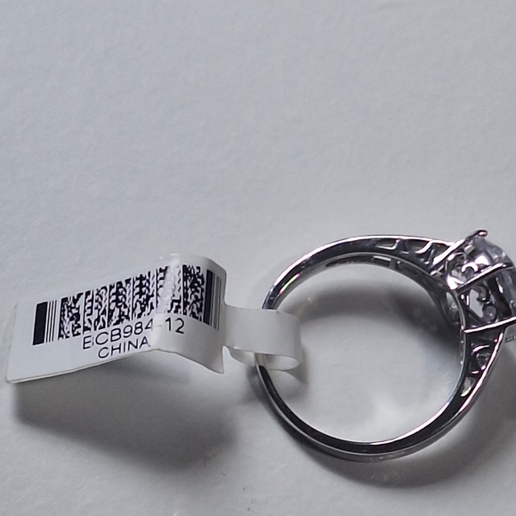 Vintage Sterling Silver JTV 925 Cubic Zirconia Women's Ring 7.3g Sz 11.5 NWT - Picture 6 of 10